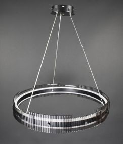 Люстра світлодіодна підвісна LED світильник для квартири на стелю лед 27942 Чорний 30-100х61х61 см.