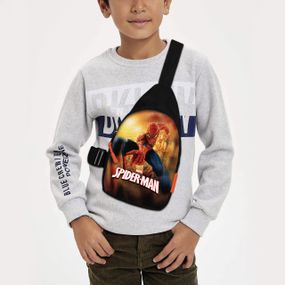 Сумка через плече дитяча Людина-павук 29х17 см сумка слінг для хлопчика (02259)