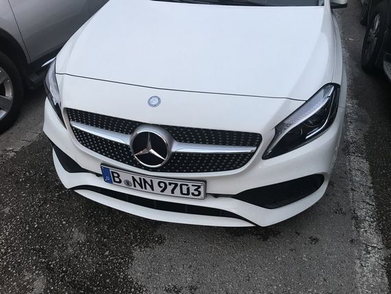 Передня решітка Diamond Silver 2014-2018, без камери для Mercedes C-сlass W205 рр | Зображення 6