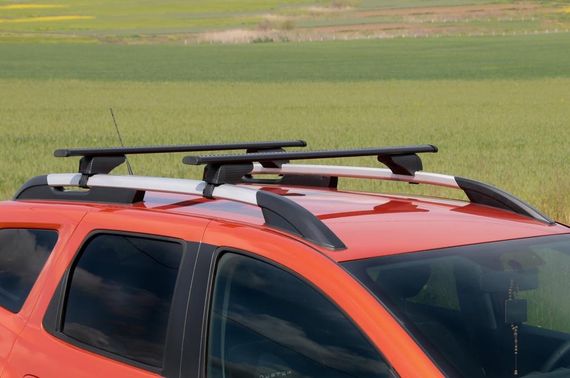 Багажник (поперечини) на звичайні рейлінги під ключ Wizard V1 (2 шт) 115 см, Сірий для MG ZS 2017- рр | Зображення 3