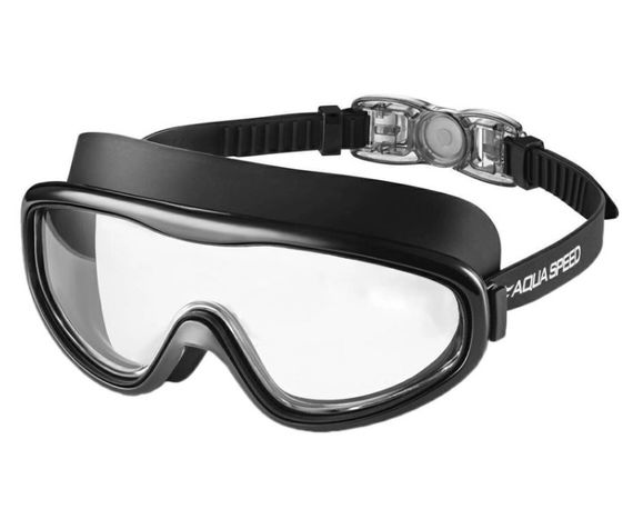 Окуляри для плавання Aqua Speed TIVANO 9244 чорний, сірий OSFM 5908217692443