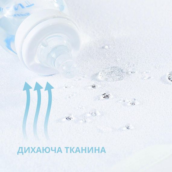 Водонепроницаемый детский наматрасник AQUA STOP PAPAELLA 60х120 см с бортом, махровый, 100% хлопок (8-10816) | Зображення 4