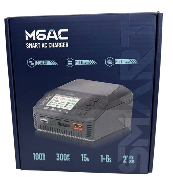 Зарядний пристрій ToolkitRC M6AC 300W з вбудованим блоком живлення для зарядки акумуляторів FPV дронів балансирний зарядник 6S | Зображення 9