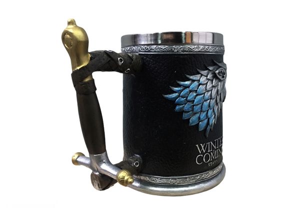 Кружка Чашка Келих Вікінг Воїн Сатана 3D Молот Тора Нержавіюча Сталь | Зображення 7