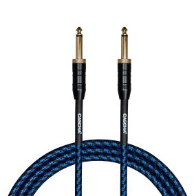 Кабель інструментальний Cascha CCP-G2SBL3 (Professional Line Guitar Cable, Tweed Blue, 3 м)