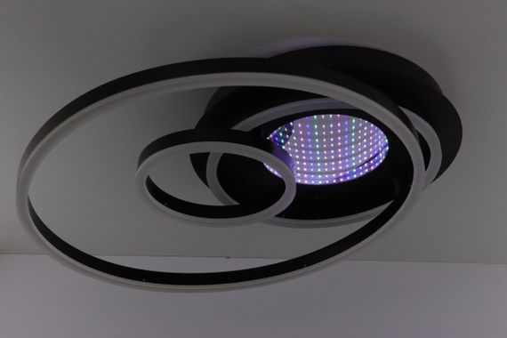 Люстра світлодіодна стельова LED світильник для квартири на стелю лед з пультом 25629 Коричневий 10х50х56 см. | Зображення 5