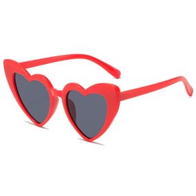 Сонцезахисні окуляри Сердечки Love Червоні (A9919)