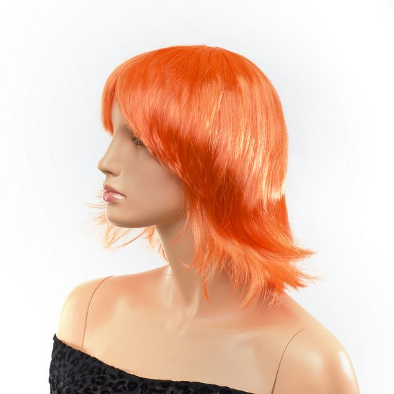 Перука каре з чубчиком Fetish Hair, помаранчева, 25 см | Зображення 1
