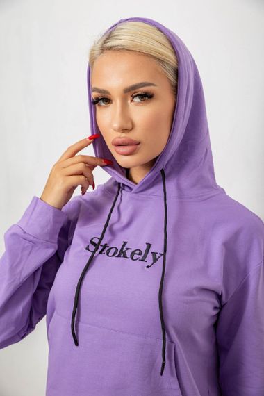 Спортивный костюм женский двухнитка, цвет сиреневый, 214R1419-006 | Зображення 6