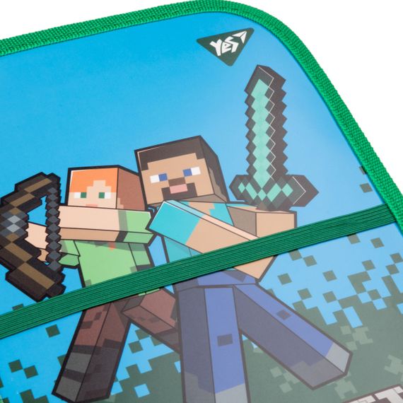 Папка-органайзер на блискавці A4 YES Minecraft 2 492089 33х23х2,5 см | Зображення 4