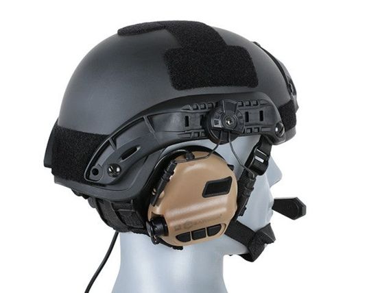 Тактичні активні навушники EARMOR M32H MOD3 з бічним кріпленням Coyote Brown | Зображення 2