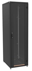 Шкаф ZPAS 19&quot; 42U 600x1000, стекл.дверь WZ-IT-426010-69AA-4-161-FP, черный (IT-426010-69AA-4-161-FP)