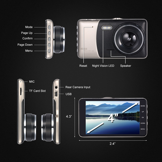 Автореєстратор з високою якістю зйомки Full HD 1080P XPRO T650 (lp-89385_595) | Зображення 6