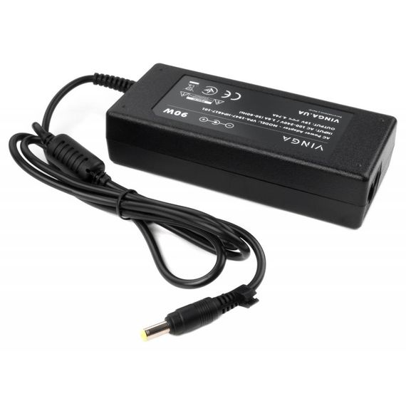 Блок живлення до ноутбуку Vinga HP 90W 19V 4.74A 4.8*1.7 (VPA-1947-HP4817-101) | Зображення 1