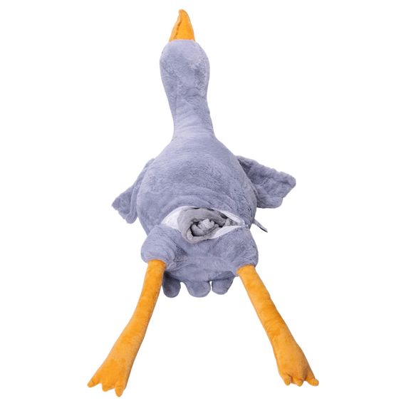 М'яка іграшка-подушка з пледом всередині Гусь-обнімусь 89 (см) Сірий Colorful Home 520-1G | Зображення 1