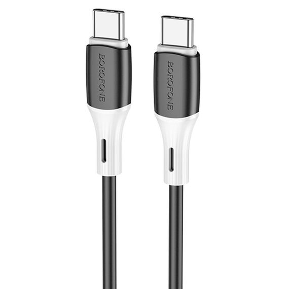 Дата кабель Borofone BX79 Type-C to Type-C 60W (1m) Чорний
