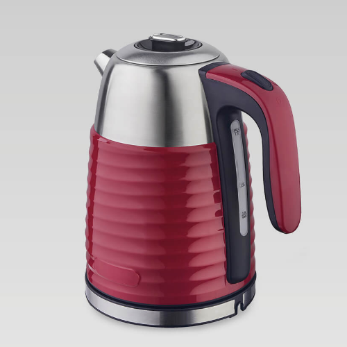 Електрочайник 1,7л 1850-2200W нержавіюча сталь (диск) червоний MR-051-RED Maestro | Зображення 1
