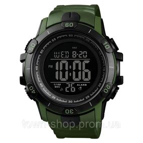Часы наручные мужские SKMEI 1475AG ARMY GREEN, брендовые мужские часы, часы для мужчины. Цвет: зеленый