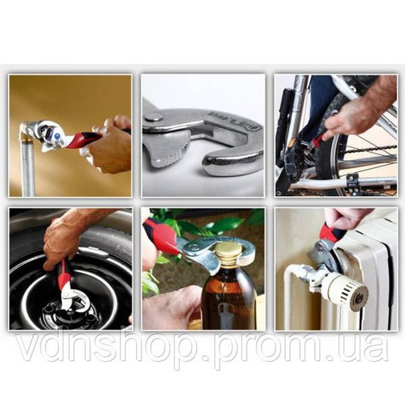 Универсальный разводной гаечный ключ Snapn and Grip QL-55 | Зображення 8