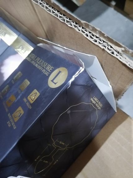 Металева анальна пробка Кролячий хвостик Alive Fluffy Plug L Pink (м'ята упаковка!!!) | Зображення 1