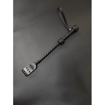 Стек із шипами БДСМ Candy Hero шкіра, короткий, чорний