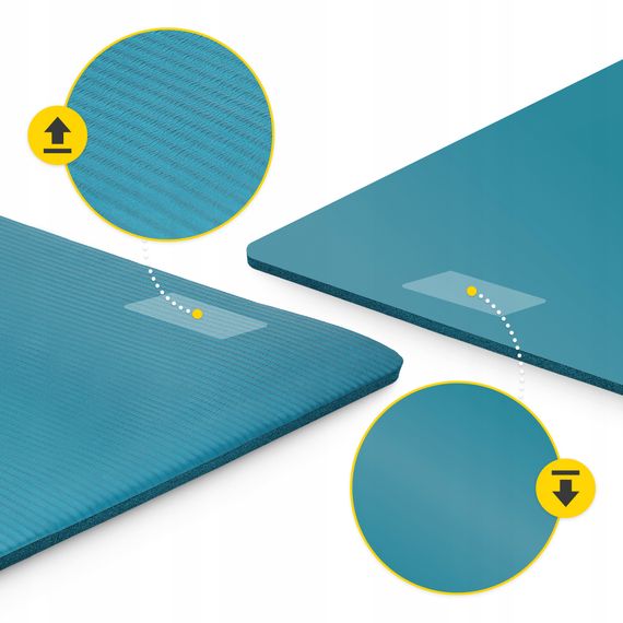 Килимок (мат) спортивний 4FIZJO NBR 180 x 60 x 1 см для йоги та фітнесу Sea Green (P-5905973406697) | Зображення 6