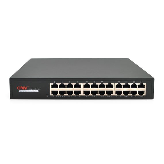 Коммутатор Ethernet ONV-H1024в металлическом корпусе, 24x100Мб портов | Зображення 1