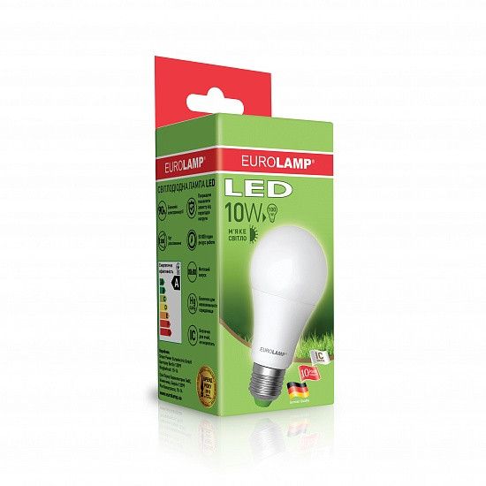 EUROLAMP LED Лампа EKO A60 10W(1000Lm) E27 3000K | Зображення 1