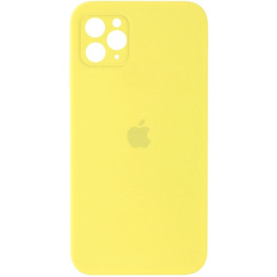 Чохол Silicone Case Square Full Camera Protective (AA) для Apple iPhone 11 Pro (5.8") Жовтий / Yellow