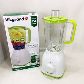 Блендер для приготовления смузи и соков VILGRAND, Блендер с чашей и стаканом для овощных смузи IB-37