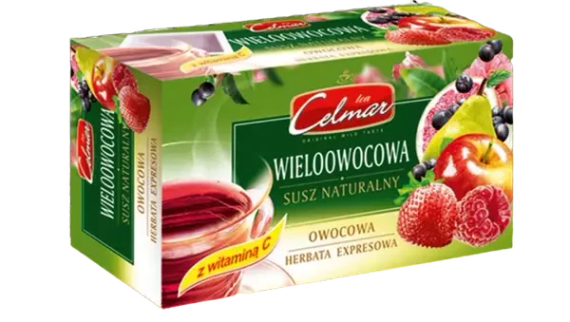 Чай фруктовий Celmar у пакетах (саше) 20 шт., 34 г, Польща, з вітаміном С