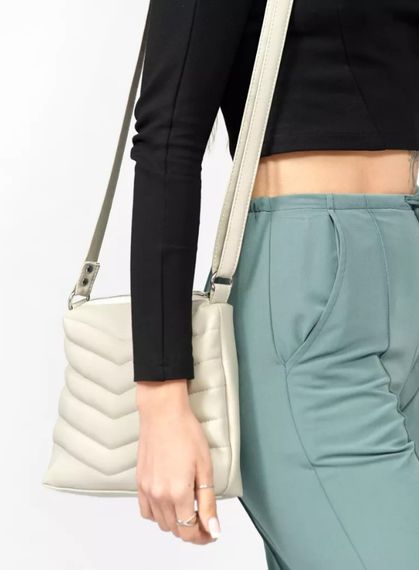 Сумка жіноча Sambag Rose LRN сірий 25 х 20 х 5 см (94180030) | Зображення 3