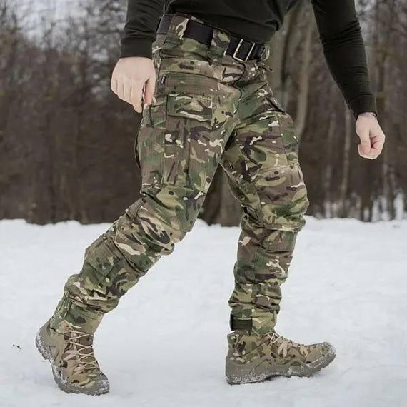 Штани водовідштовхувальні 13 кишень зимові тактичні на флісі Apex мультикам | Зображення 5