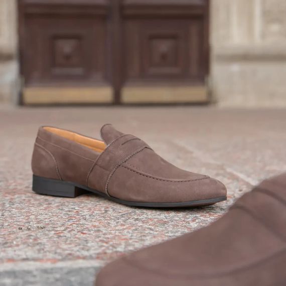 Пісочно-коричневі чоловічі лофери 41 розмір | Зображення 5