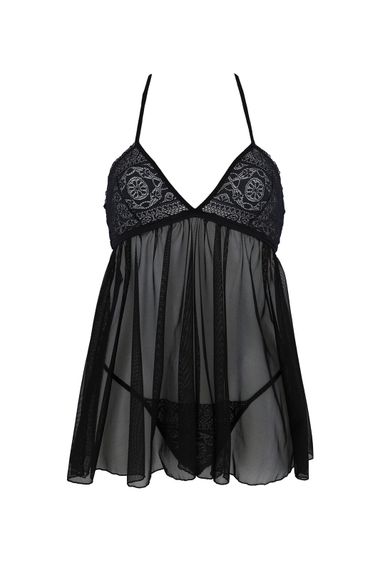 Сорочка Passion KERRIA CHEMISE ECO Черный 2XL/3XL | Зображення 3