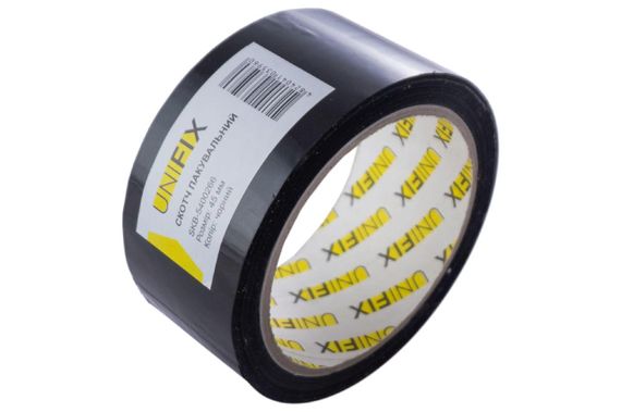 Стрічка клейка упаковкова чорна 45 мм*200м SKB-5400266 UNIFIX SKB-5400266 | Зображення 3