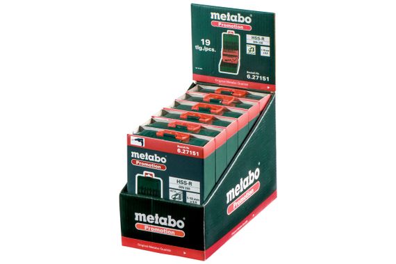 Набір свердл по металу Metabo HSS-R. SP. 19 предм. (627151000) | Зображення 1