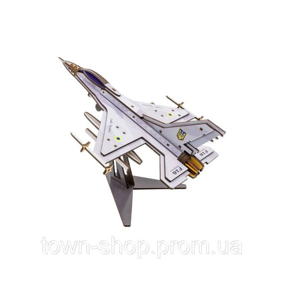 Деревянный 3D конструктор "F16" Арт-26913, 79 деталей | Зображення 4