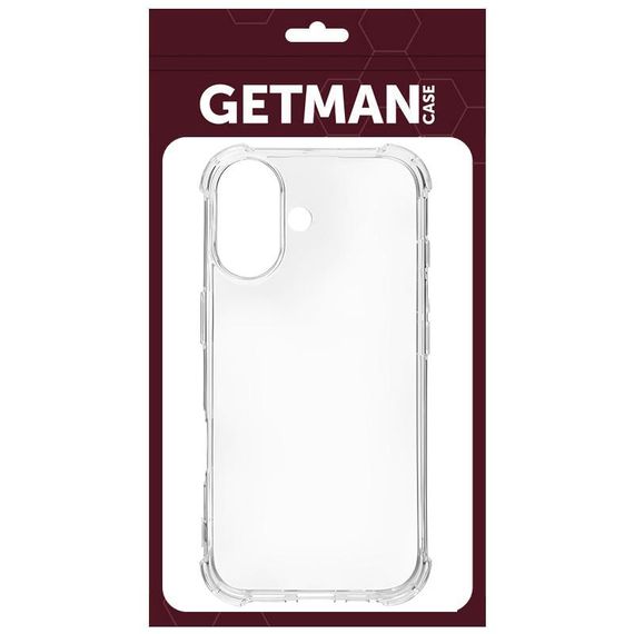 TPU чохол GETMAN Ease logo посилені кути для Apple iPhone 17 (6.3") Безбарвний (прозорий) | Зображення 7