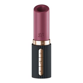 Вакуумний стимулятор Satisfyer Deep Kiss, магнітна технологія 3D Air Pulse, 30 режимів, кришечка, Малиновий