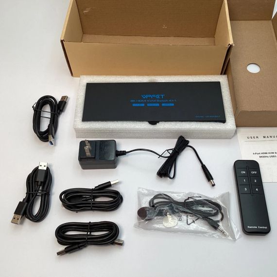 VPFET 8K HDMI KVM-переключатель 4x1 (VP-SW241) – USB 3.0 | Зображення 1