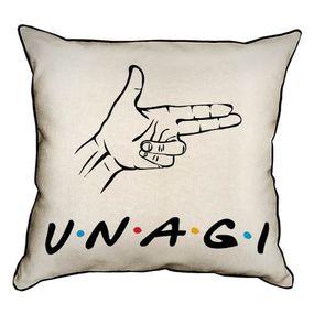 Подушка з мішковини Unagi 45x45 см (45PHB_DR004)
