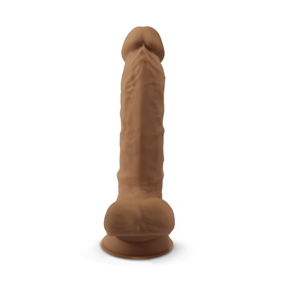 Фалоімітатор SilexD Johnny Caramel (MODEL 1 size 7in), двошаровий, силікон + Silexpan, діаметр 3,8см | Зображення 2