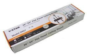 Кронштейн потолочный крепление для телевизора ТВ монитора 807 26-55 Черный