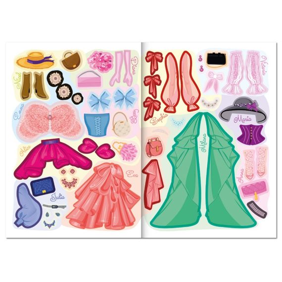 Дитяча книжка з наліпками студія краси "Fashion accesories" РМ-76-02 | Зображення 1