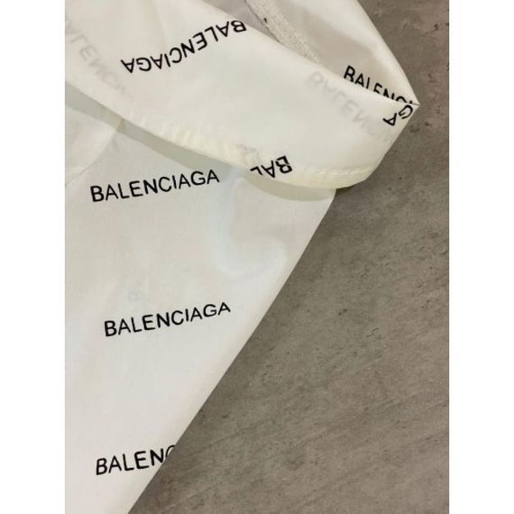 Брендовая рубашка для собак Balenciaga на пуговицах, белая | Зображення 3