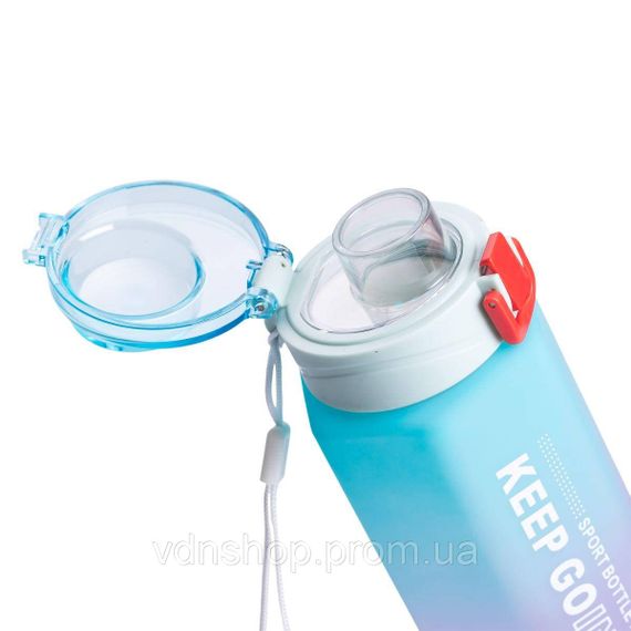 Пляшка для Пляшка для води 650 мл пляшечка з поїлкою для спорту та школи 23 см Keep Going HP-14-47TU | Зображення 2