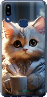 Чохол на Samsung Galaxy A10s A107F Білий кіт "5646t-1776-2448"