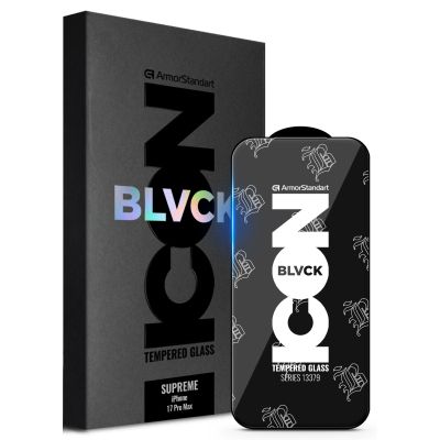 Стекло защитное Armorstandart Supreme Black Icon Apple iPhone 17 Pro Max (ARM86401)