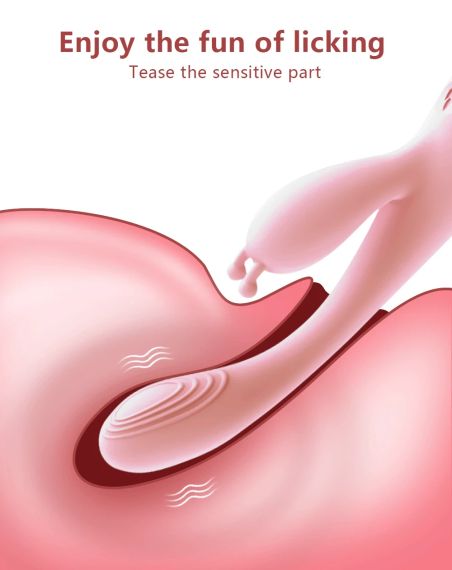 Вибратор- кролик с подогревом "Snail G stimulant", цвет розовый, 12 режимов вибрации sexstyle | Зображення 1